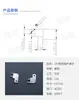 Conector de Terminal de 250 Pinos Plugue Reto Pino Macho Anti-Reverso Pino de Placa de Circuito Dupla Face Pino de Metal Plug-in para Placa de Circuito
