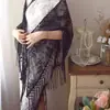 2025 Novo Estilo Xale Cheongsam Longa Franja Renda Manto com Novo Estilo Antigo Chinês Xale Externo Primavera e Verão