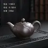 Mango de tetera de punta de dedo pieza de arena púrpura tetera pequeña olla de punta de dedo juego de té de kung fu té exquisito para los dedos mesa de té mini