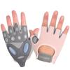 Luvas Fitness de Silicone Líquido 2024 Novo Meio Dedo Feminino Equipamento Treinamento Bicicleta Ergométrica Ciclismo Acolchoado Acolchoado
