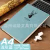 Cuaderno Transfronterizo A4, Cuaderno Grande de Tapa Blanda Gruesa, Cuaderno de Actas de Reunión, Bloc de Notas de Negocios, Personalizable con Impresión de Logo