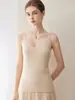 Chaleco de punto sin mangas con cuello en V 100% cachemira, estilo minimalista para mujer, top tipo camisola versátil, nueva capa base