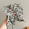 Lenço quadrado grande com estampa floral pequena, elástico de cabelo para mulheres, faixa de cabelo elástica, acessório de cabelo com estilo coreano de alta qualidade