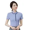 Camisa branca Feminina elegante estilo western 2019 nova primavera e verão camisa feminina hotel negócios Entrevista roupas de trabalho