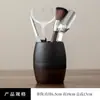 Juego de Seis Piezas de Madera de Nogal y Baquelita para Ceremonia del Té, Accesorios de Madera para Ceremonia del Té, Pinzas para Té, Cuchara para Té, Cepillo para Té, Accesorios para Juego de Seis Piezas de Ceremonia del Té