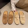 Muller 2026 Estilo Dinero para Personas Perezosas Zapatillas Planas Sin Cordones Nuevas Zapatillas Cerradas para Mujer Uso en Exteriores Otoño Antiguo Versátil