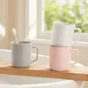 Vaso para cepillo de dientes para enjuague bucal, vaso de lavado de baño, uso doméstico, dormitorio estudiantil, vaso para enjuague bucal de plástico PP engrosado con asa