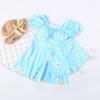 Traje de baño para niños Traje de baño de falda de princesa dividida para mujer Traje de baño lindo de estudiante para bebé Traje de baño para aguas termales para niños pequeños, medianos y grandes