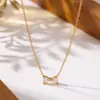 Nuevo diseño de moda pulsera de circonita con lazo de alto sentido lujo ligero acero de titanio temperamento de mujer joyería de mano no se desvanece