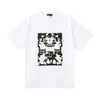 Comércio Exterior Marca da Moda Marca Roxa Logo Clássico de Letras Estampado Manga Curta Névoa Rua Americana Marca da Moda Camiseta