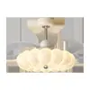 Nuevo modelo de luz de ventilador invisible para dormitorio, luz de ventilador con veta de madera de nogal estilo crema para habitación infantil, luz de ventilador vintage de Zhongshan Lighting