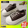 Sapatos de Algodão Casual Esportivo Outono Inverno Sola Grossa Antiderrapante Fofos 2026 Novos Versáteis Para Estudantes Aumentam a Altura Casuais Para Usar Fora Forro Simples