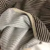 Nuevo Top Rayado Holgado Artístico Fresco de Corea del Sur para Primavera y Otoño Camiseta Infantil Camisa Base Básica Versátil