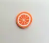 Simulación rodaja de fruta de 1 cm rodaja de fruta grande rodaja de fruta de arcilla blanda rodaja de fruta de arcilla blanda masa de pegamento de crema accesorios de pastel de simulación