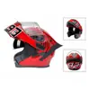 Casco Abatible, Casco para Motocicleta Eléctrica, Casco Integral, Casco de Seguridad Unisex, Ligero, Elegante, Resistente al Frío, Mantiene el Calor, Doble Visor