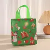 Nueva Bolsa de Regalo de Navidad Bolsa No Tejida Bolsa con Estampado de Alce Bolsa de Regalo de Navidad Bolsa de Hombro para Cumpleaños
