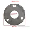 Tubo Redondo de Aço Inoxidável Espessado Placa de Flange Fixa Coluna de Corrimão de Guarda-Corpo de Escada Base de Pé Fixa com Placa Inferior Redonda