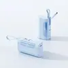 Banco de Energía Portátil Mini Transfronterizo Nuevo Enchufe Oculto Enchufe de Cola Cápsula Pantalla Digital Viene con Cable