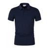 Camisa POLO de manga curta masculina de verão moda lapela de manga curta T-shirt esportiva casual T-shirt jaqueta ponto transfronteiriço