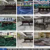 Alfombras para Salas de Billar Completamente Instaladas, Ignífugas y a Prueba de Fuego, Alfombras Acústicas Impresas Personalizadas para Salas de Billar, Cubrimiento Total de Área Grande