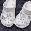 Accesorios para Zapatos Nuevos de Cocodrilo Transfronterizos Dibujos Animados Kuromi Zapatos Estéreo Hebillas de Zapatos de Flor Accesorios Creativos DIY Decoraciones para Zapatos