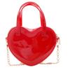 Bolsos para Mujer 2025 Verano Nuevo Moderno Moda Bolso de Gelatina Estilo Coreano Celebridad de Internet Más Fácil de Combinar Corazón Mini Bolso de Hombro Bandolera para Mujer