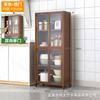 Aparador de Bambú Contra la Pared Gabinete de Almacenamiento de Cocina Integrado Estante de Almacenamiento Vinoteca Gabinete Lateral para Té Gabinete Gabinete de Comedor