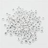 Material para DIY com miçangas atacado miçangas 4x7MM fundo branco miçangas acrílicas pretas miçangas de letras educacionais para crianças