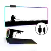 Alfombrilla de ratón luminosa RGB para Gaming E-Sports Pad para teclado Transfronterizo Estilo nacional Engrosada Pad para escritorio de oficina LED Colorida Tamaño Grande