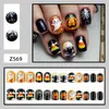 Halloween Desenho Animado Arte de Unha Atacado Fantasma Abóbora Morcego Teia de Aranha Doce Moda Adesivos de Unha Unhas Postiças