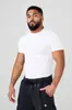 Youngla Camiseta Deportiva de Verano Estilo Americano Nueva para Hombre Ajustada Pantalón Jogger Fitness Running Entrenamiento Secado Rápido Manga Corta