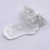 Calcetines Cortos para Niños Verano Nuevos Calcetines de Bebé de Cristal Oro Plata Encaje Gipsófila Calcetines de Niña Calcetines de Bebé
