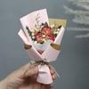 Mini Exquisito Regalo de Acompañamiento Gesto Regalos Decoración Navideña Mini Ramo Fresco Rosa Flores Secas