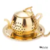 Tetera de porcelana de hueso estilo europeo con borde dorado, taza de café con platillo, taza de leche de cerámica, taza, se puede imprimir logotipo, venta directa transfronteriza