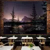 Fondo de tela de cielo estrellado lunar tela colgante ins lienzo para habitación tapiz de sala de estar pared de fondo de mesita de noche tela para pared de dormitorio de celebridad de internet