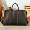 Bolso de viaje retro de cuero de vaca de primera capa para hombre, gran capacidad, portátil, bolso de gimnasio de cuero encerado para hombre, venta al por mayor