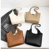 Bolsa Tote Feminina 2025 Nova Inverno Simples Grande Bolsa de Ombro Trabalho Comutador Grande Capacidade Sob o Braço Bolsa Feminina