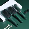 Pente com Almofada de Ar para Cabelo Liso Massagem no Couro Cabeludo Almofada de Ar Pente com Air Bag Pente para Pentear Cabelo Pente Feminino Plástico Doméstico Pente para Cachear