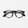 581012 Montura gruesa artística ovalada TR japonesa y coreana retro para hombre, montura de gafas para miopía con degradado para reparación de rostro liso, moda para mujer