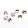 Carcasa de teléfono móvil con borde transfronterizo rectangular octogonal puntiagudo, para bricolaje, decoración de cristal, diamantes de imitación para uñas, joyería al por mayor