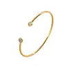 Nuevo Pulsera Abierta Original Estilo Europeo y Americano con Incrustaciones de Diamantes para Exportación Transfronteriza de Lele Jewelry, Lujo Ligero, Elegante y Sencillo para Mujer