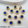 Girasol Caja Mágica Redonda Pequeña Anillo de Cuentas Separador Multi-Paso de Ocho Agujeros Pulsera de Cuentas DIY Collar Accesorios de Aleación