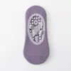 Meias de Yoga para Exercício em Casa, Meias de Chão com Tiras Cruzadas, Antiderrapantes com Pontos Adesivos, Fitness Indoor de Silicone para Pilates