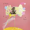 Decoración de Pastel Arcoíris Enchufe Niños Bebé Estrellas Nube Globos Feliz Cumpleaños Accesorios para Hornear Horneado