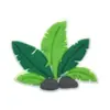 Dijes para zapatos tipo zueco con temática verde, plantas de dibujos animados, cocoteros, hebillas para zapatos de cactus, accesorios DIY, caucho suave de PVC, exclusivamente para ventas transfronterizas