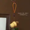 Pingente de Bule de Jacarandá Natural Brinquedo para Alívio do Estresse Chaveiro Estilo Chinês Vintage Peça Artesanal de Mão