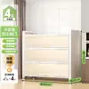 Estante de Cocina de Pie Gabinete de Almacenamiento Multicapa Horno de Microondas Doméstico Gabinete Multifuncional con Puerta Gabinete de Almacenamiento a Prueba de Polvo