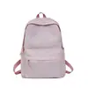 Mochila Feminina Estilo Japonês Fresca e Simples com Estampa Xadrez Colorida para Alunos do Ensino Fundamental II e Médio, Mochila Casual e Estilosa de Grande Capacidade