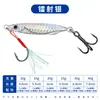 Señuelo de Escama de Pescado Placa de Hierro para Lanzamiento a Larga Distancia, Adecuado para Pesca de Lubina, Pargo y Tiburón Perro, Señuelo Artificial Vib de Placa de Hierro con Lentejuelas de Cobre Puro