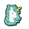 Muñeca plana de dibujos animados de unicornio, accesorios para pasador de pelo DIY, decoración para funda de teléfono móvil, juego de láminas de PVC